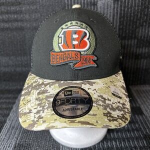 Cincinnati Bengals New Era 2022 Salute To Service 9FORTY Snapback Trucker Hat